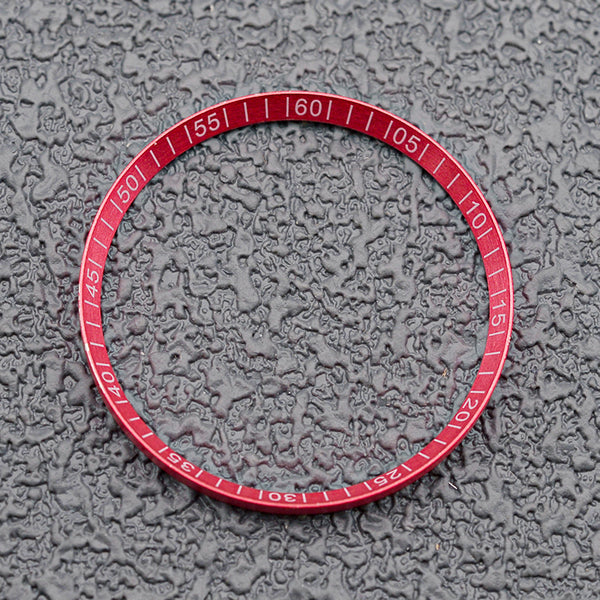 30.5mm Red Copper Chapter Ring with White Number Finish – KARAJAN
