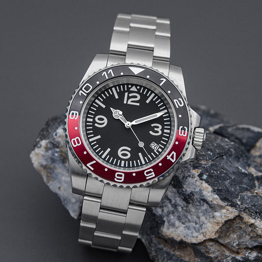 SPB185 case Black-Red Automatic Dive Watch