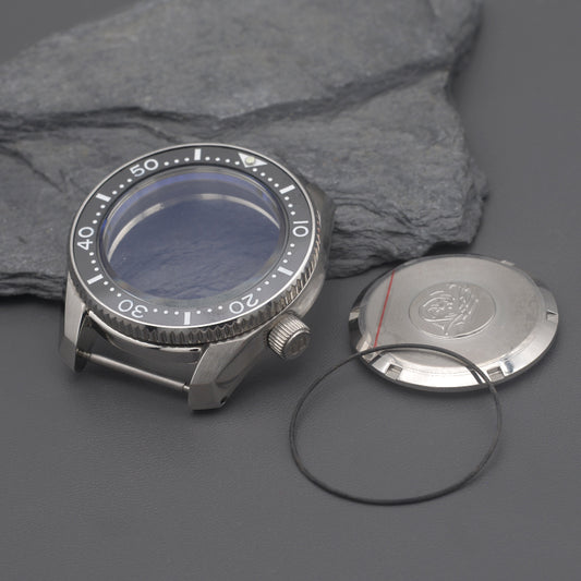 SPB185 SPB187 Silver Watch Case Set with Bezel Insert