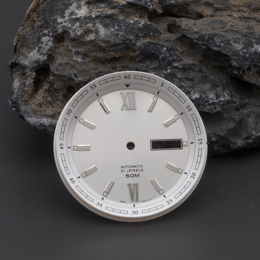 DIA-2055 Pure Silver Dial (Day-Date)