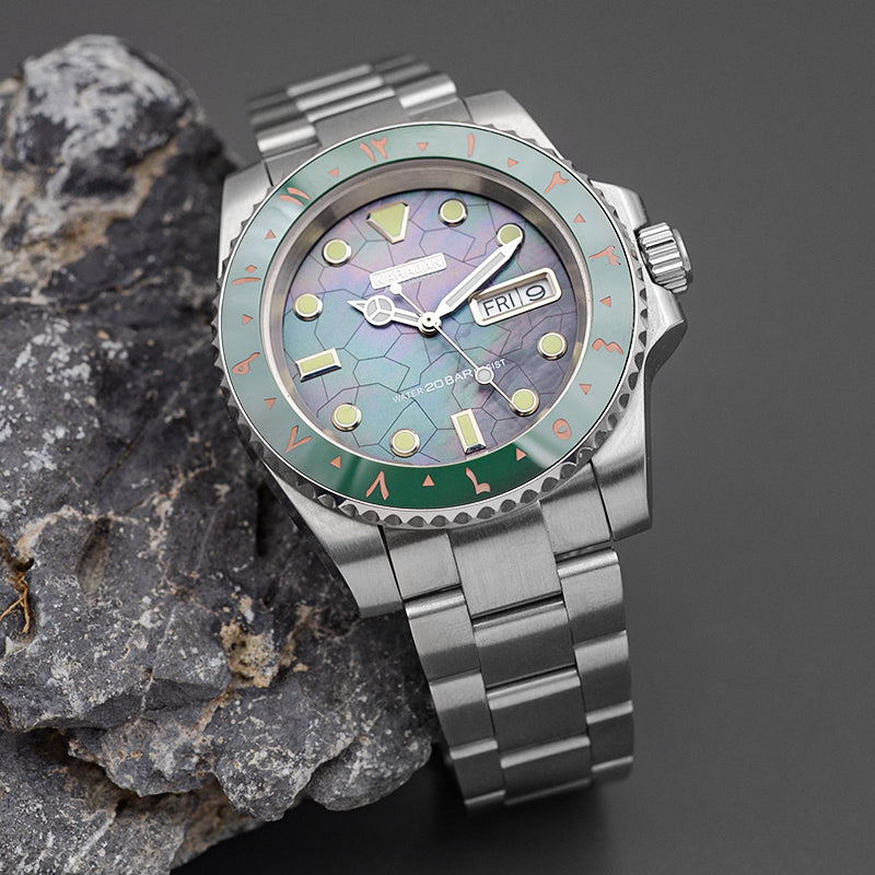 SPB185 case Green Automatic Dive Watch