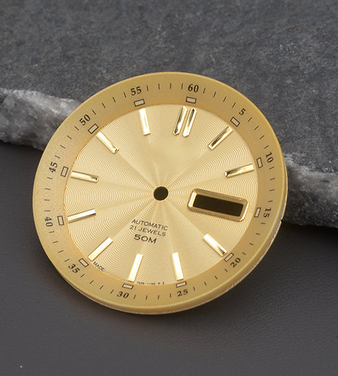 DIA-2053 Gold Sunburst NH36 Dial (Day-Date)