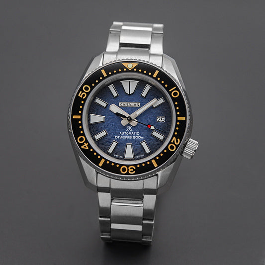 W1004 Black-Gold Automatic Dive Watch