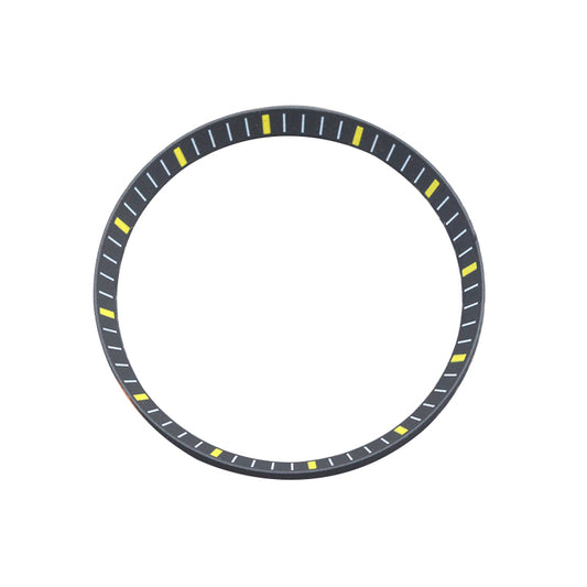 SKX007/SRPD Chapter Ring Black with Yellow Markers