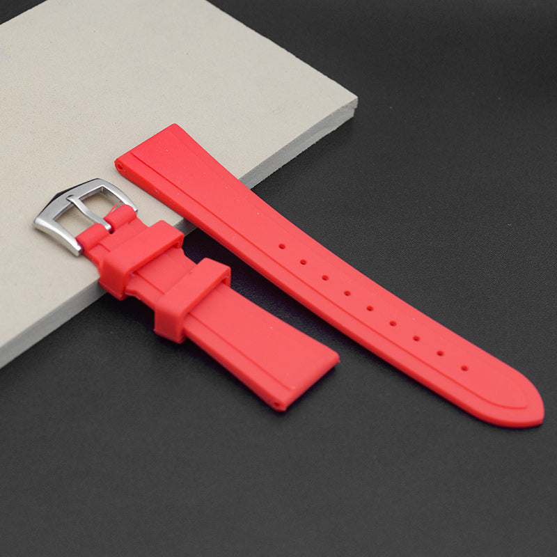 BAN2027 Red Rubber Strap