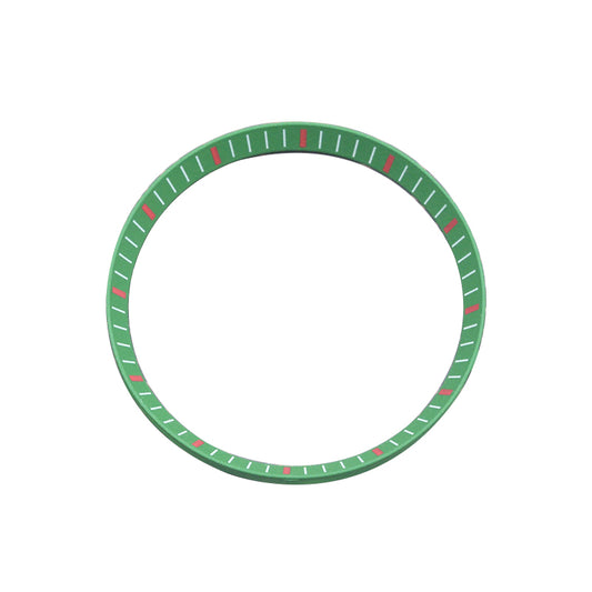 SKX007/SRPD Chapter Ring Green with Red Markers