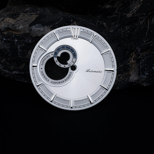 DIA-2039 Silver Universe Style NH39 Dial