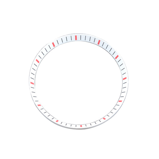 SKX007/SRPD Chapter Ring White with Red Markers