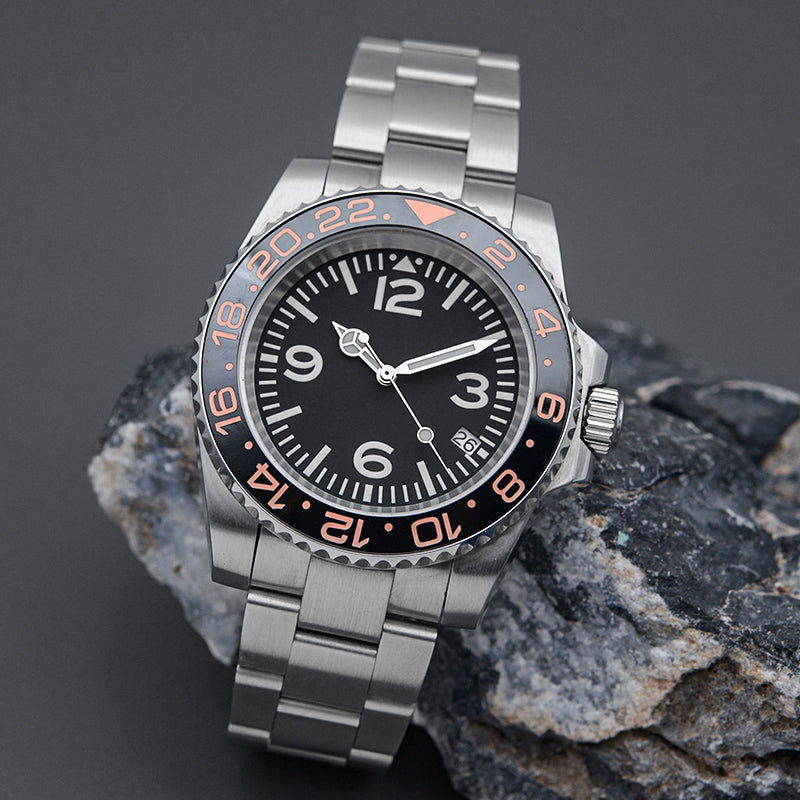 SPB185 case Black-Red Automatic Dive Watch