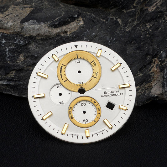 DIA-2036 Sun Gold Style OS10 Dial (Date Only)