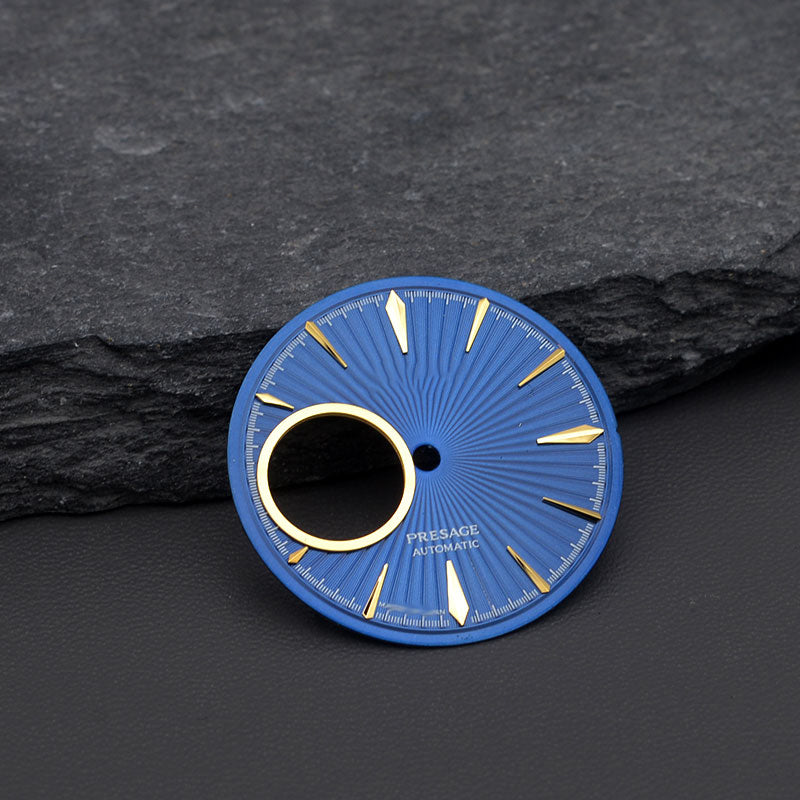 DIA-2029 Blue Black Sunburst NH38 Dial