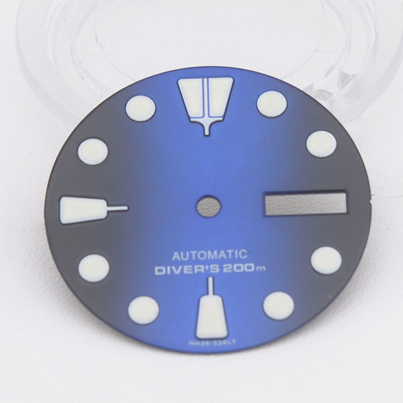 DIA-2002 Matte Black/Blue Dial (Day-Date)