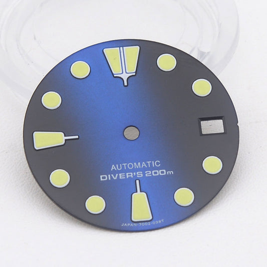 DIA-2002 Sunburst Half Black-Blue Dial (Date Only)